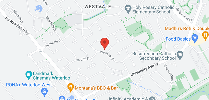 map of 350 WESTVALE Drive